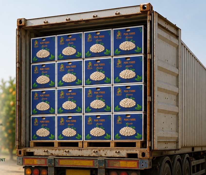 PURE FOODS shipment ready for export