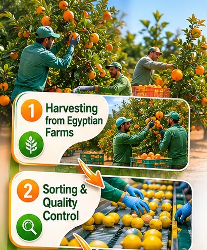 Citrus harvesting in Egypt